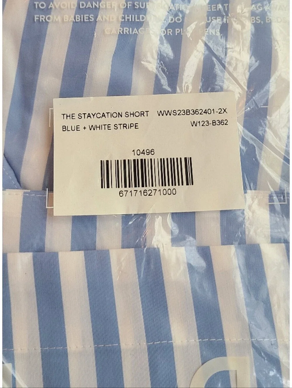 🆕️ AYR Deep End Striped Shirt & Staycation Short Set Resortwear Loungewear 2X